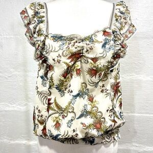 MAX STUDIO RUFFLE SLEEVE TOP NEW WITH TAG